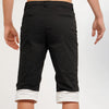 Men's Black & White Shorts