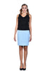 Baby Blue Knee Length Skirt